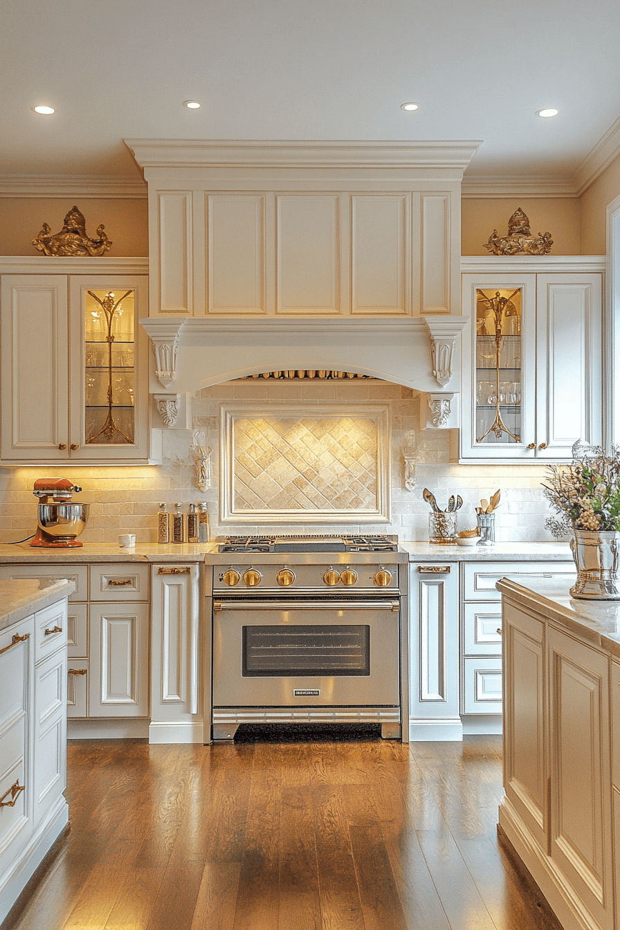 antique white kitchen cabinets