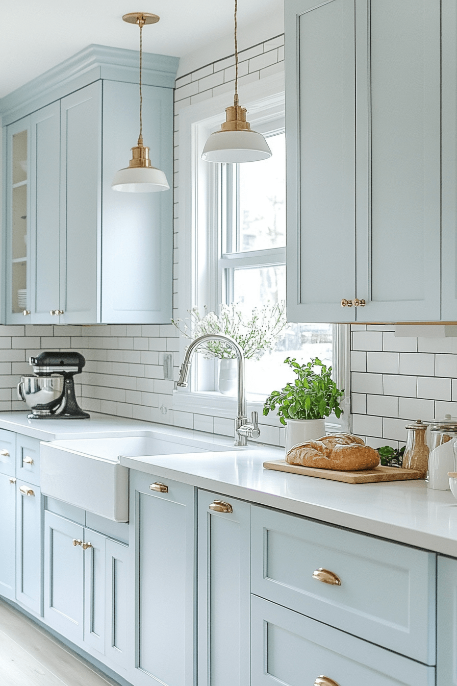 Light Blue Kitchen Cabinets