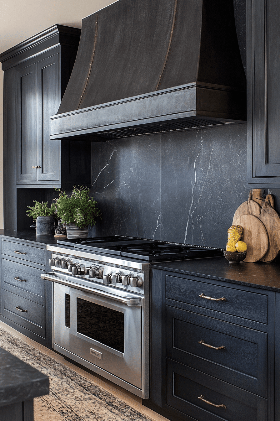 29 Charcoal Kitchen Cabinets That Create A Stunning Statement ...