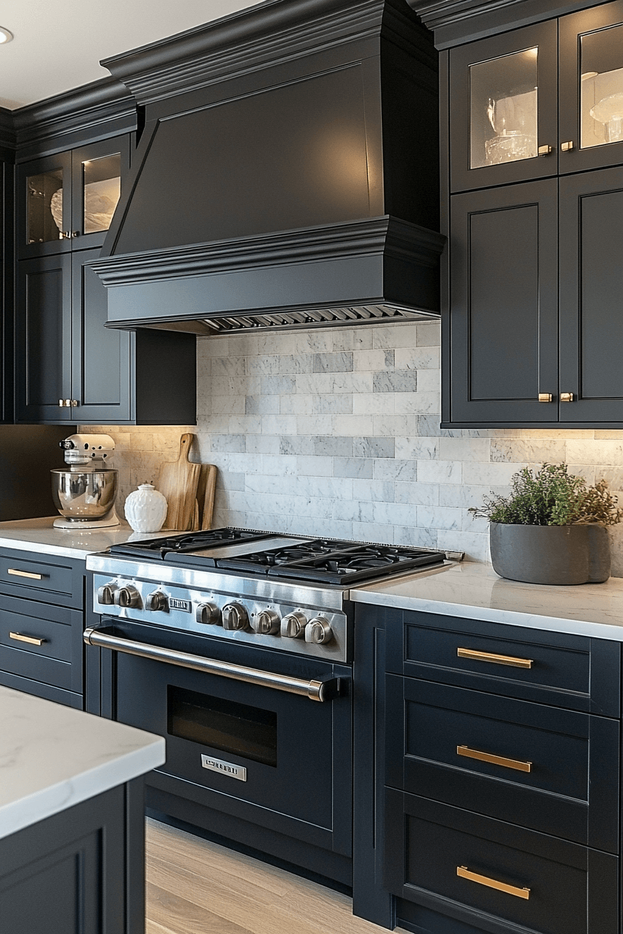 29 Charcoal Kitchen Cabinets That Create A Stunning Statement ...