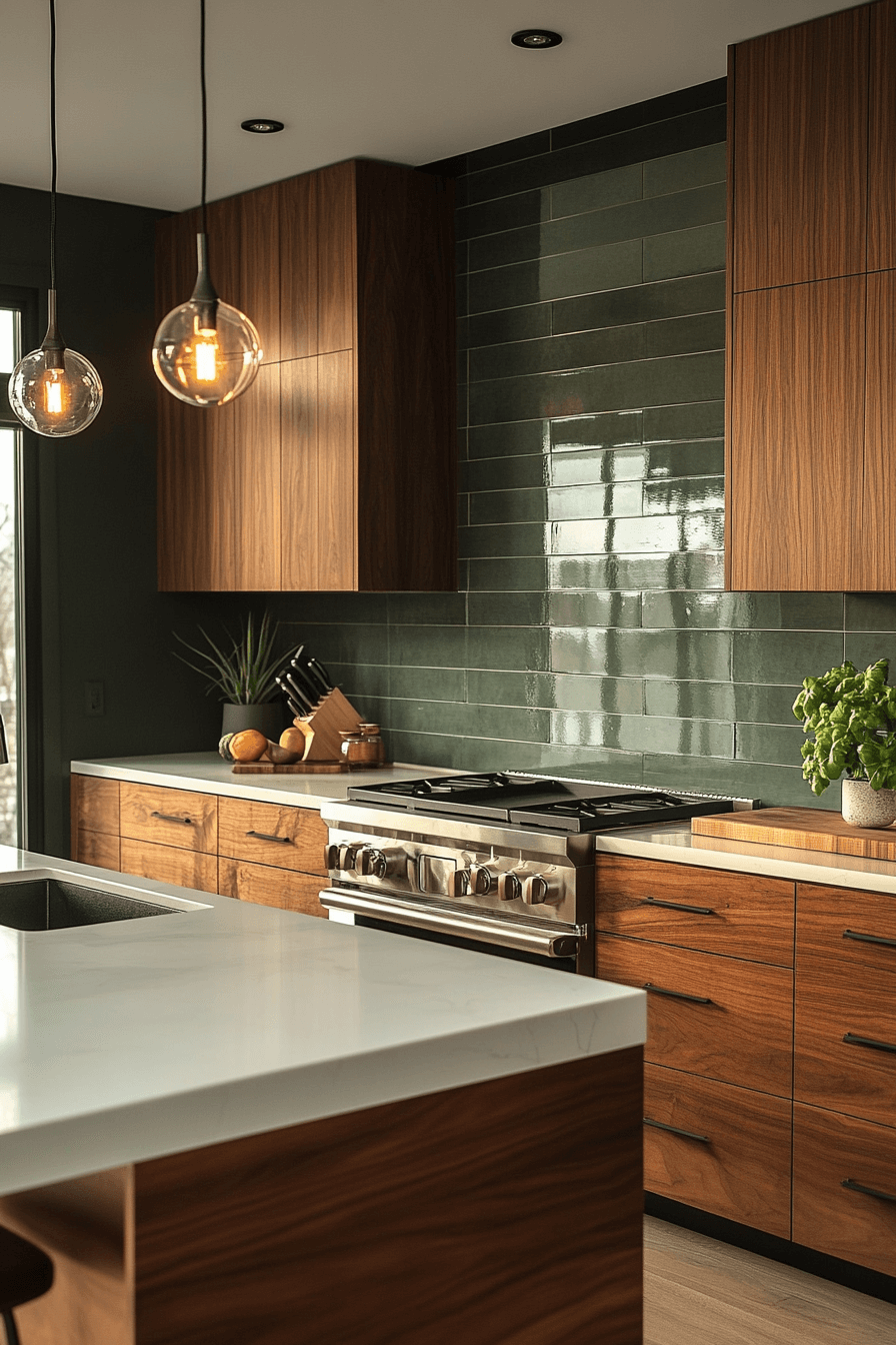 29 Green Backsplash Kitchen Ideas That Turn Kitchens Into Joyful Spaces ...