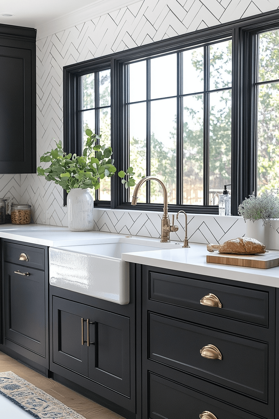 29 Charcoal Kitchen Cabinets That Create A Stunning Statement ...