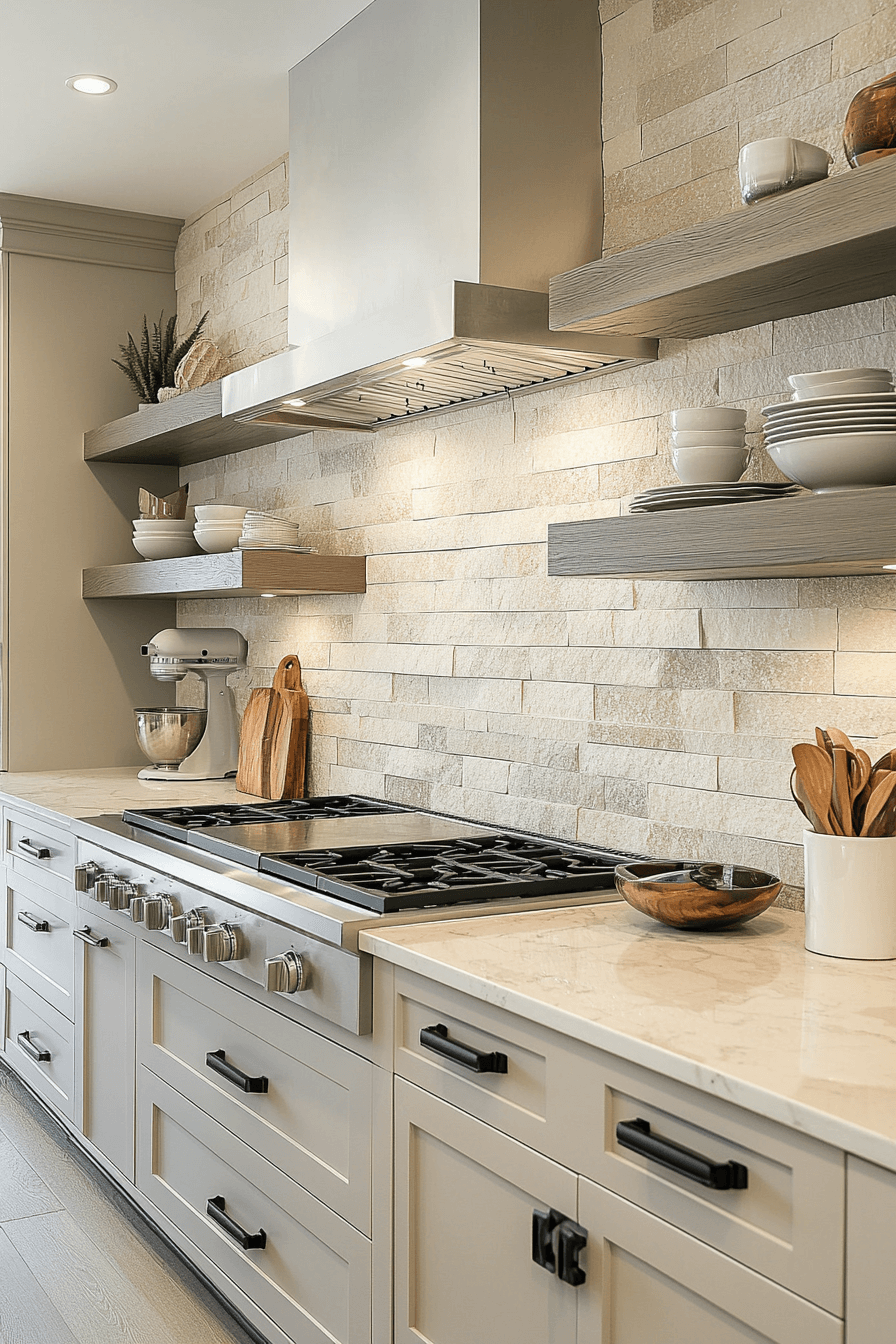 29 Stone Backsplash Kitchen Ideas For A Calm Natural Kitchen ...