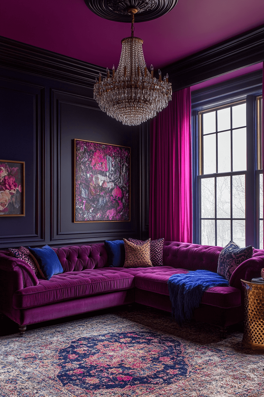 29 Jewel Tone Living Room Designs That Make A Happy Statement ...