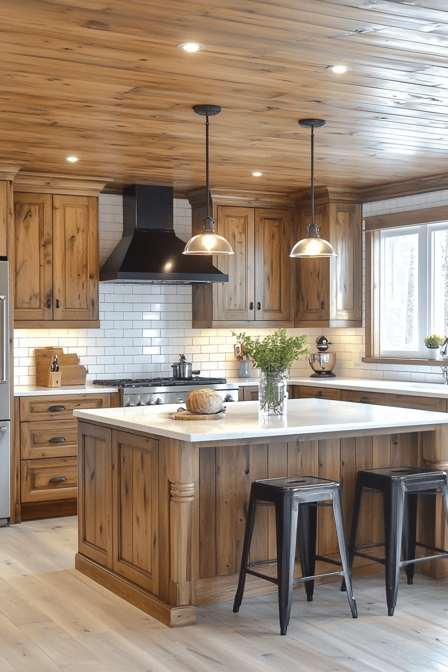 29 Pine Kitchen Cabinets For A Cozy Natural Kitchen - Courtneys World