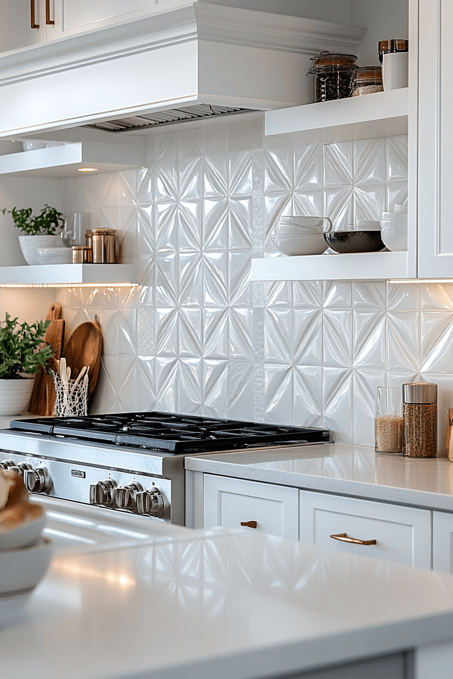29 White Kitchen Backsplash Ideas That Make Small Details Shine ...