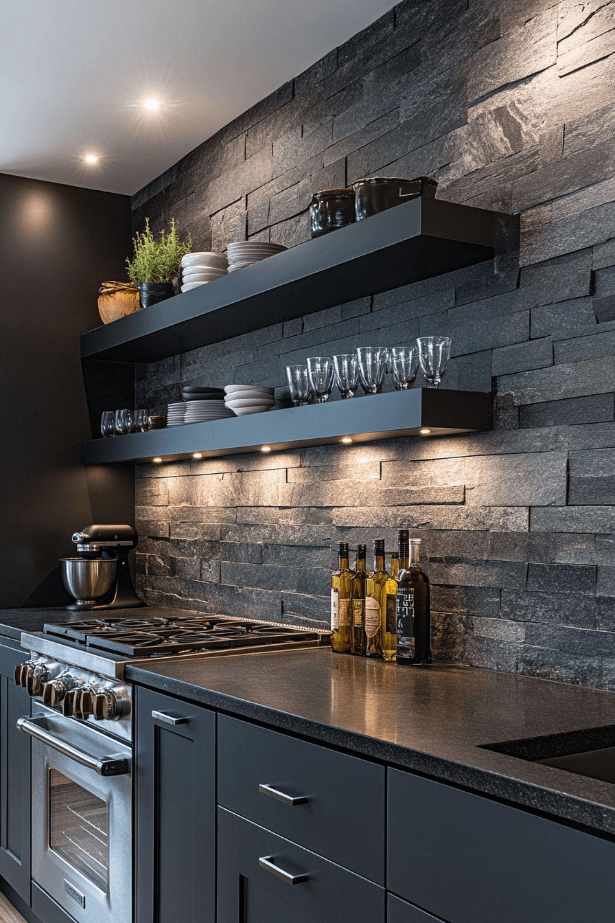 29 Stone Backsplash Kitchen Ideas For A Calm Natural Kitchen ...