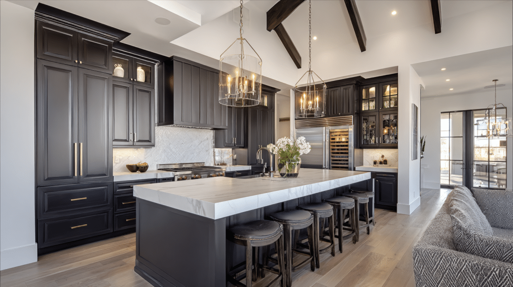 Charcoal Kitchen Cabinets