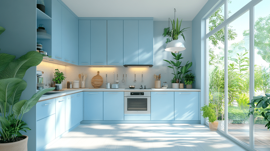 Light Blue Kitchen Cabinets