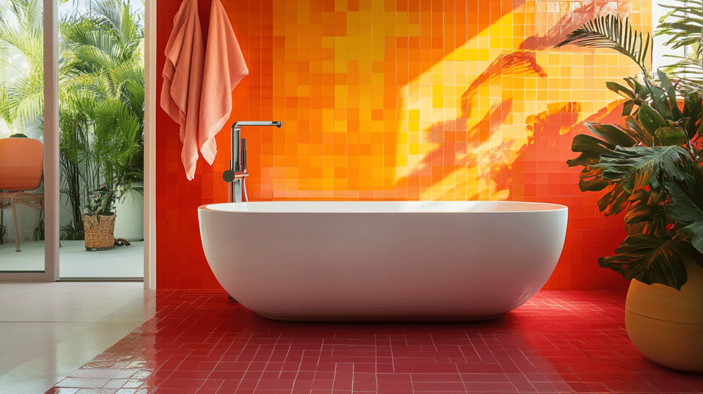 dopamine decor bathroom