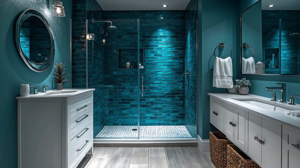 jewel tone bathroom