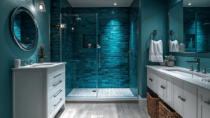 jewel tone bathroom