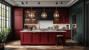jewel tone kitchen