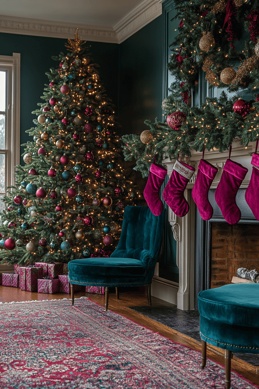 Jewel Tone Christmas Decor