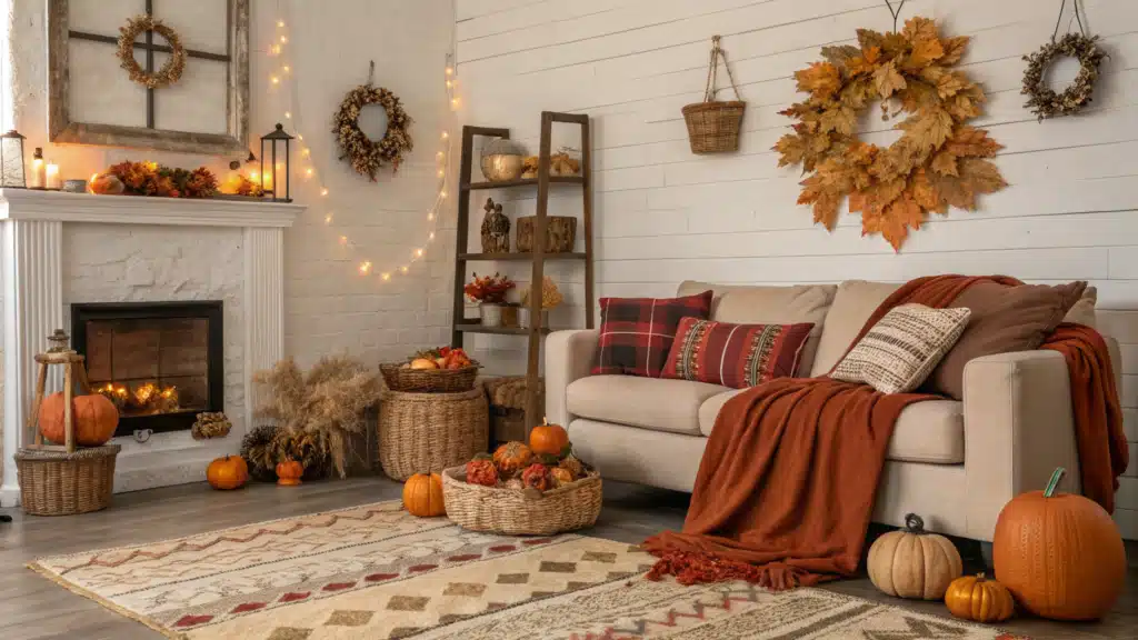 29 Autumn Living Room Ideas That Create the Perfect Fall Gathering Space 31 autumn living room