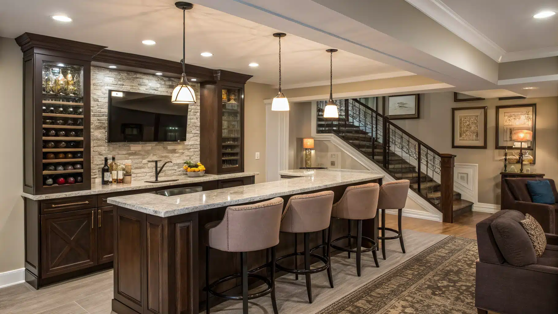 29 Basement Bar Ideas That Create The Ultimate Entertainment ...