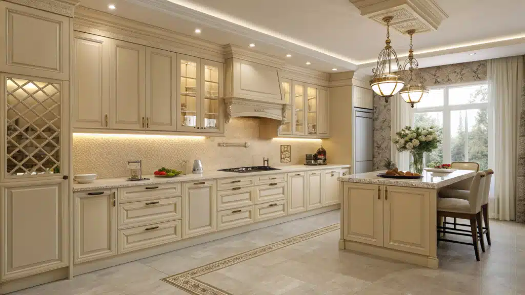 29 Beige Kitchen Ideas That Prove Neutral Can Be Bold and Beautiful 30 beige kitchen