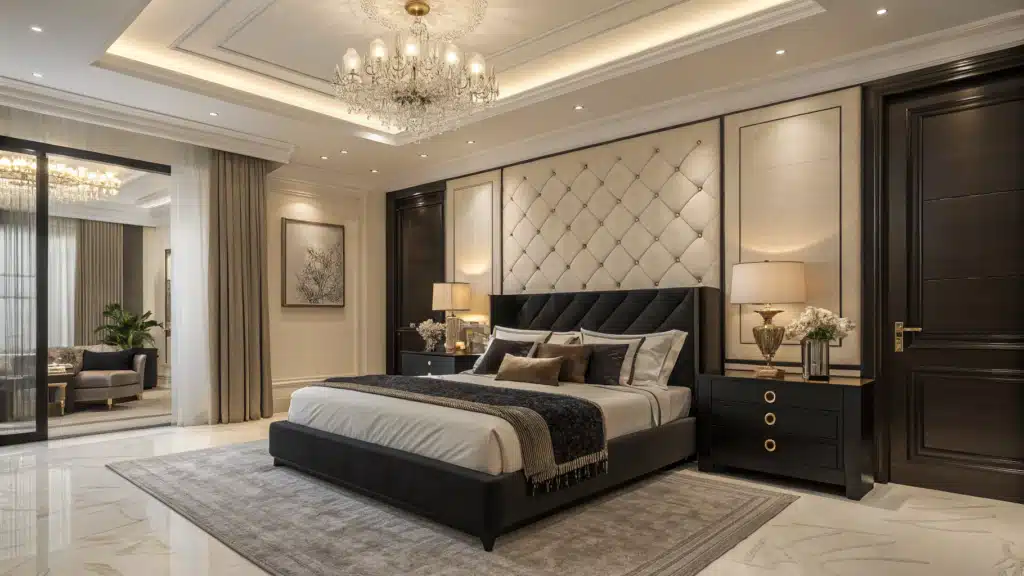 black and cream bedroom ideas