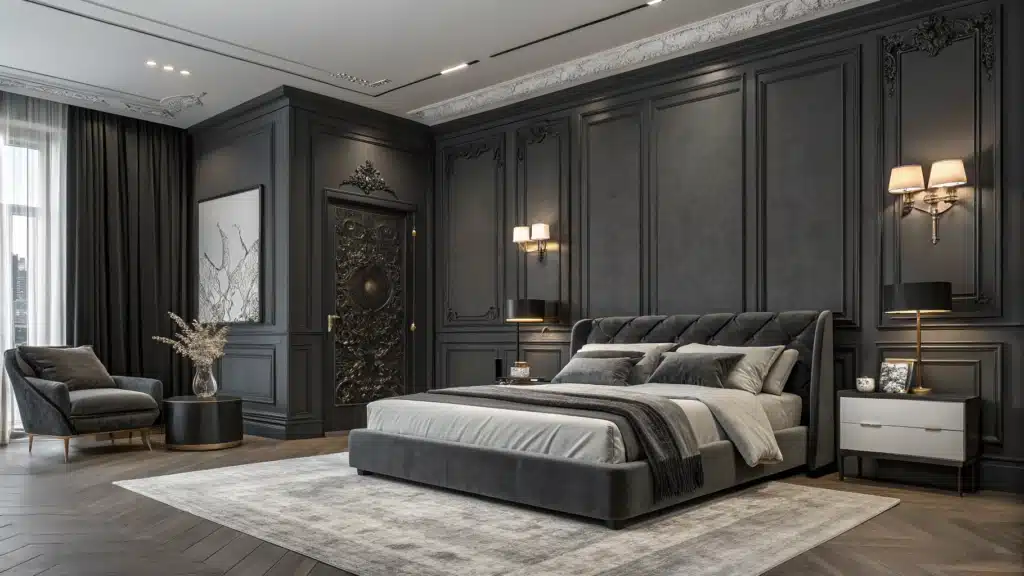 black and grey bedroom ideas