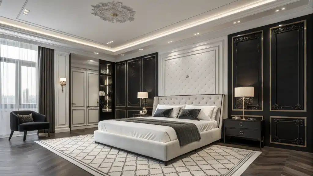 black and white bedroom ideas
