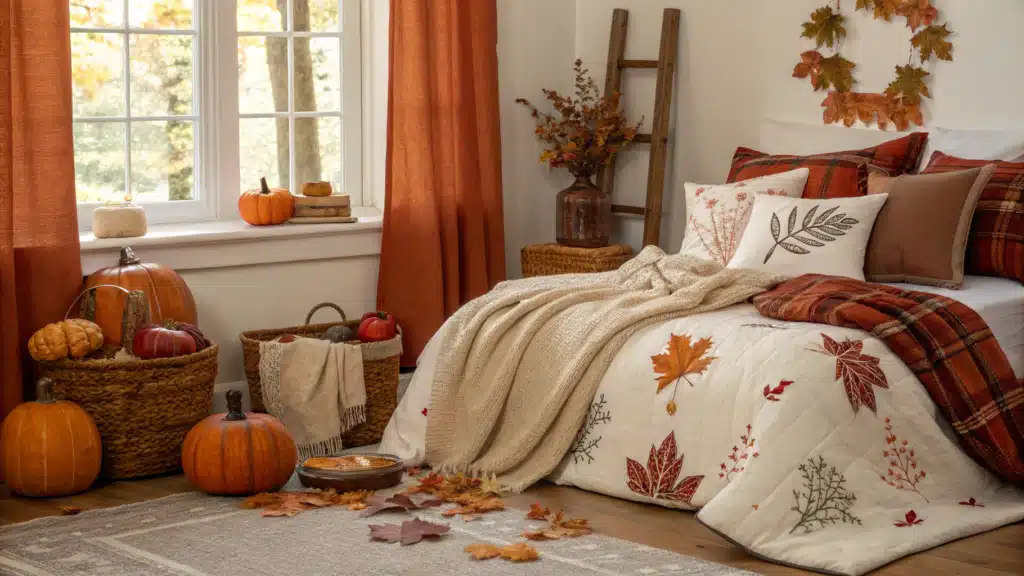 fall bedroom decor