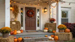 fall front porch decor