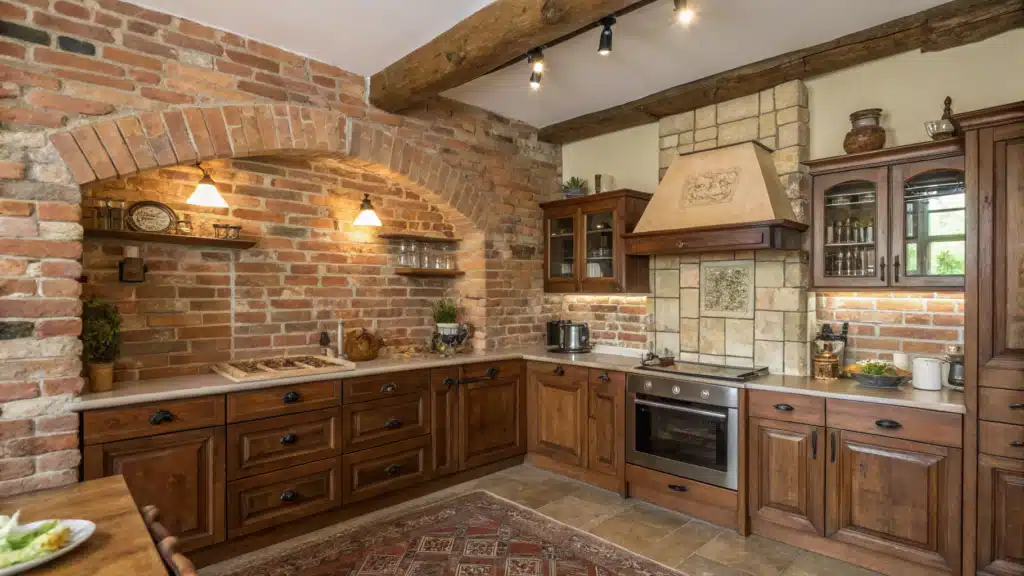 29 Farmhouse Kitchen Brick Backsplash Ideas That Create Rustic Perfection 34 29 Farmhouse Kitchen Brick Backsplash Ideas That Create Rustic Perfection