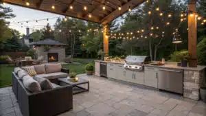 outdoor bbq area
