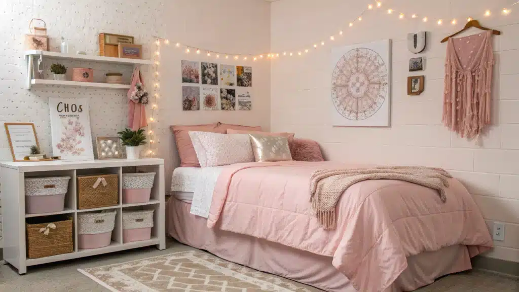 29 Pink Dorm Room Decor Ideas That Are Sweet, Stylish, and Totally Instagram-Worthy 34 pink dorm room decor