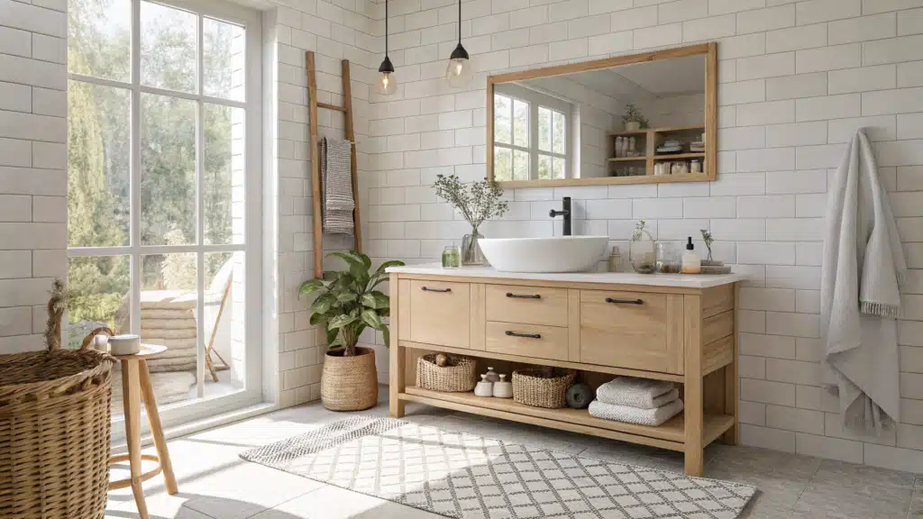 29 Scandi Bathroom Ideas That Transform Your Space Into a Nordic Spa 30 scandi bathroom