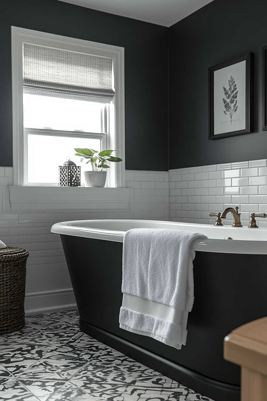 29 Moody Bathroom Ideas That Are Dark, Dramatic, and Totally Addictive 10