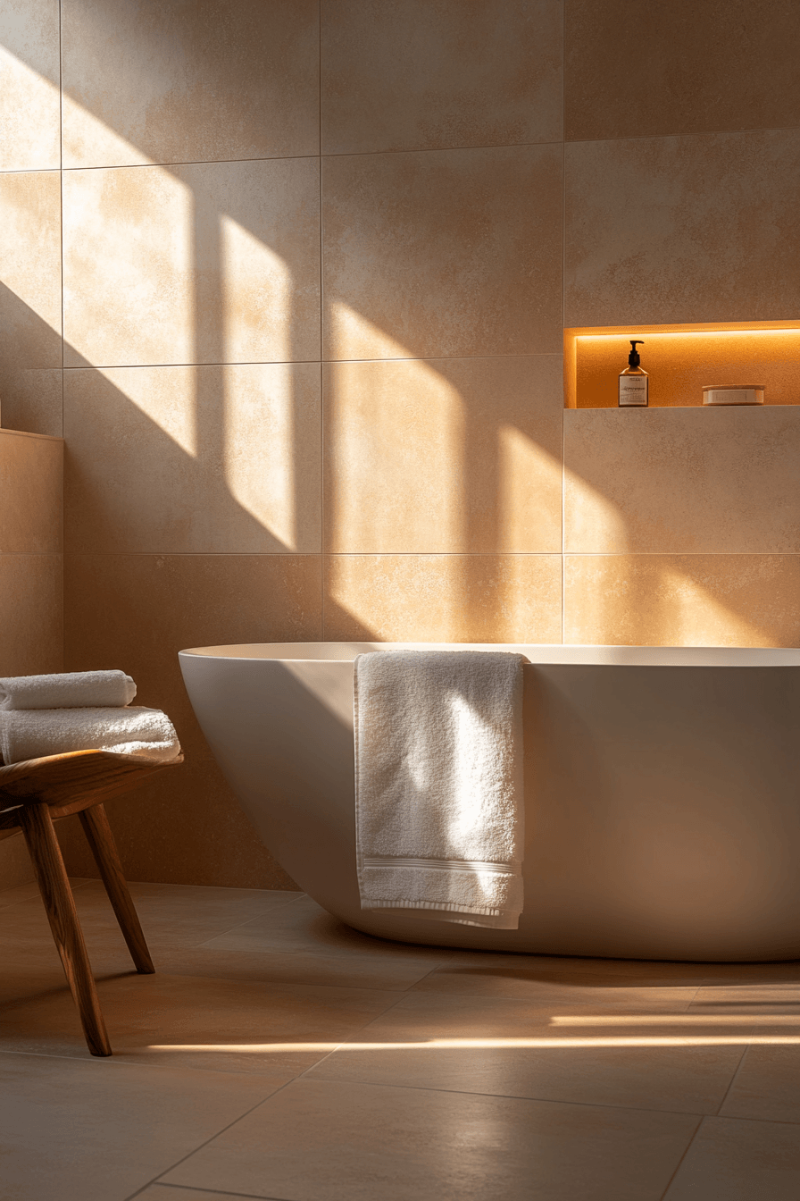 27 Earthy Bathroom Designs That Feel Like a Warm Hug 10 earthy bathroom