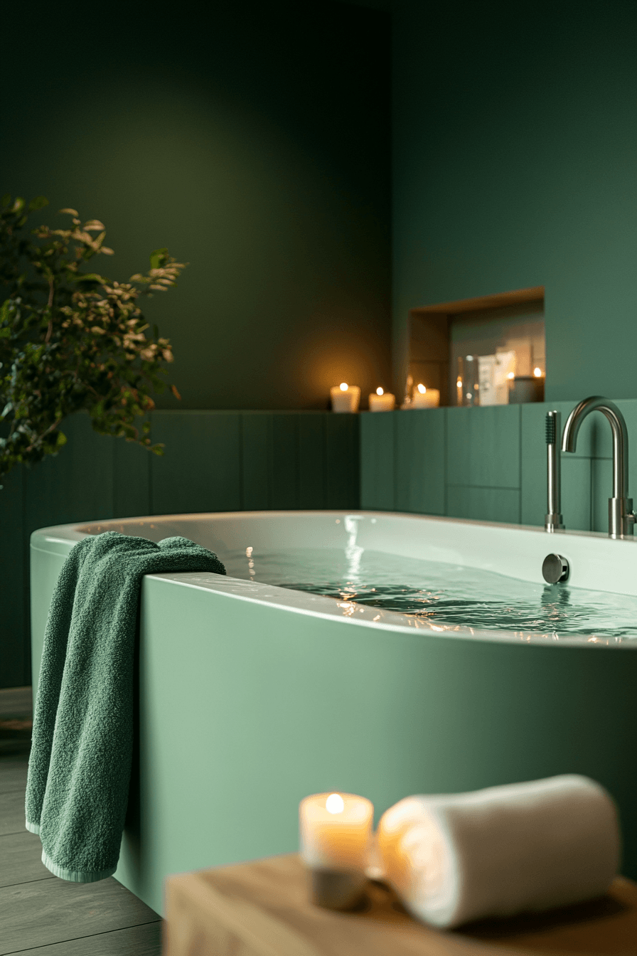 29 Dark Green Bathroom Ideas That Are Dripping With Sophistication 10 dark green bathroom