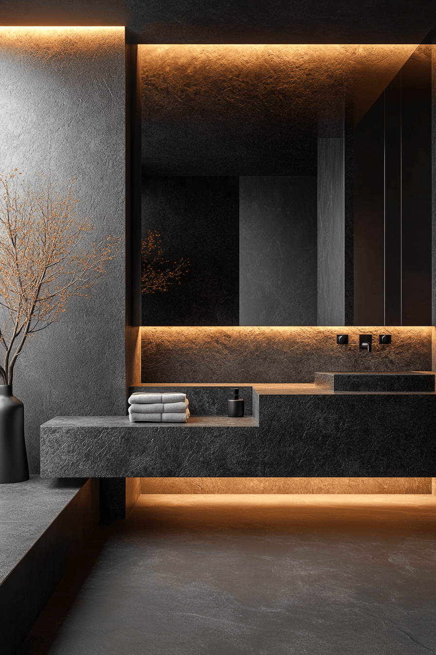 27 Dark Bathroom Ideas That Are Moody, Bold, and Absolutely Stunning 10 dark bathroom