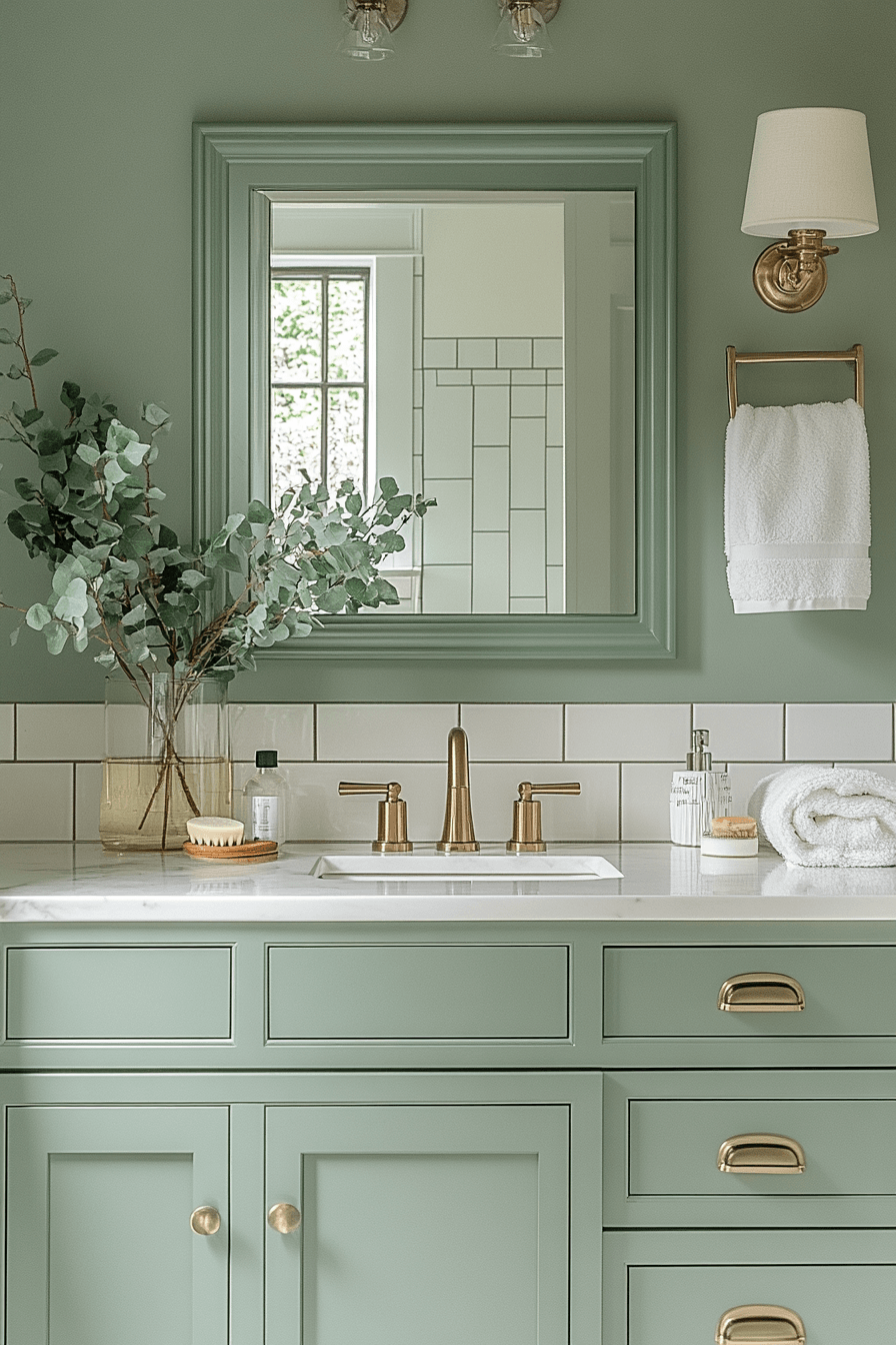 29 Sage Green Bathroom Ideas That Are Absolutely Dreamy and Serene 10 sage green bathroom