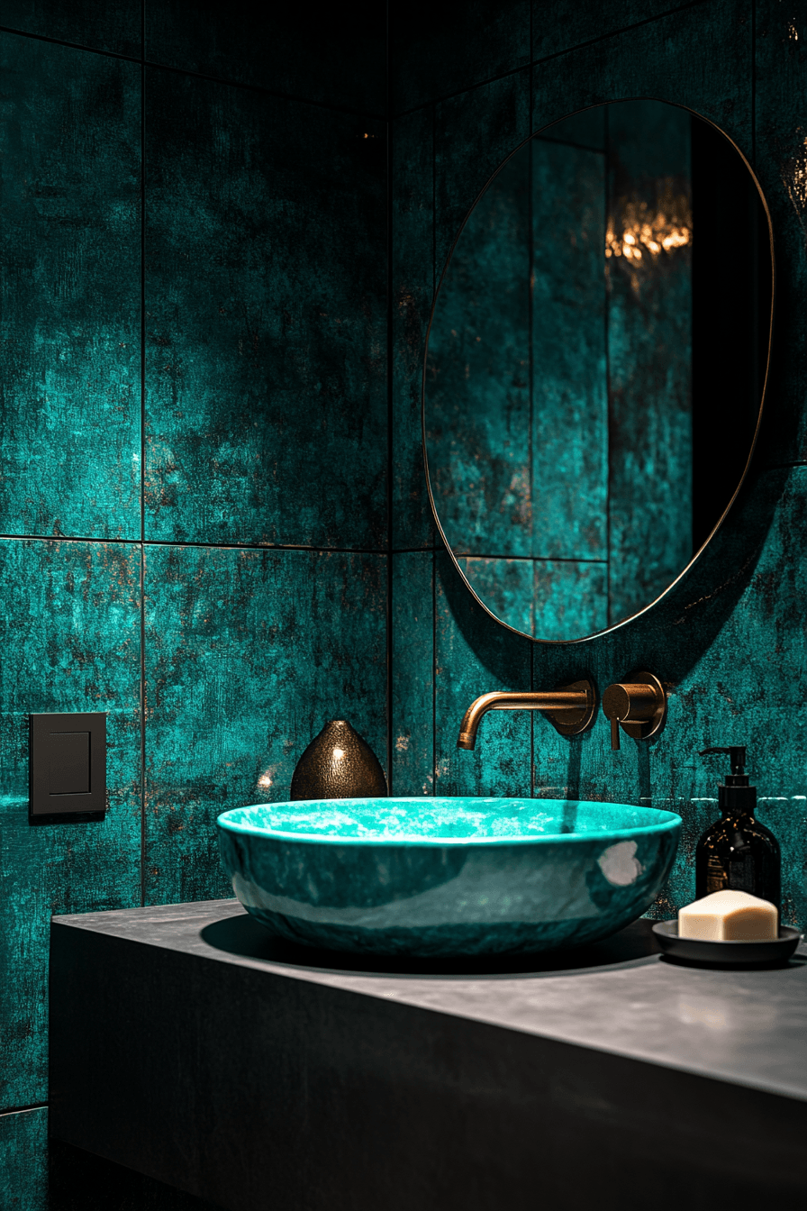 29 Dark Green Bathroom Ideas That Are Dripping With Sophistication 11 dark green bathroom