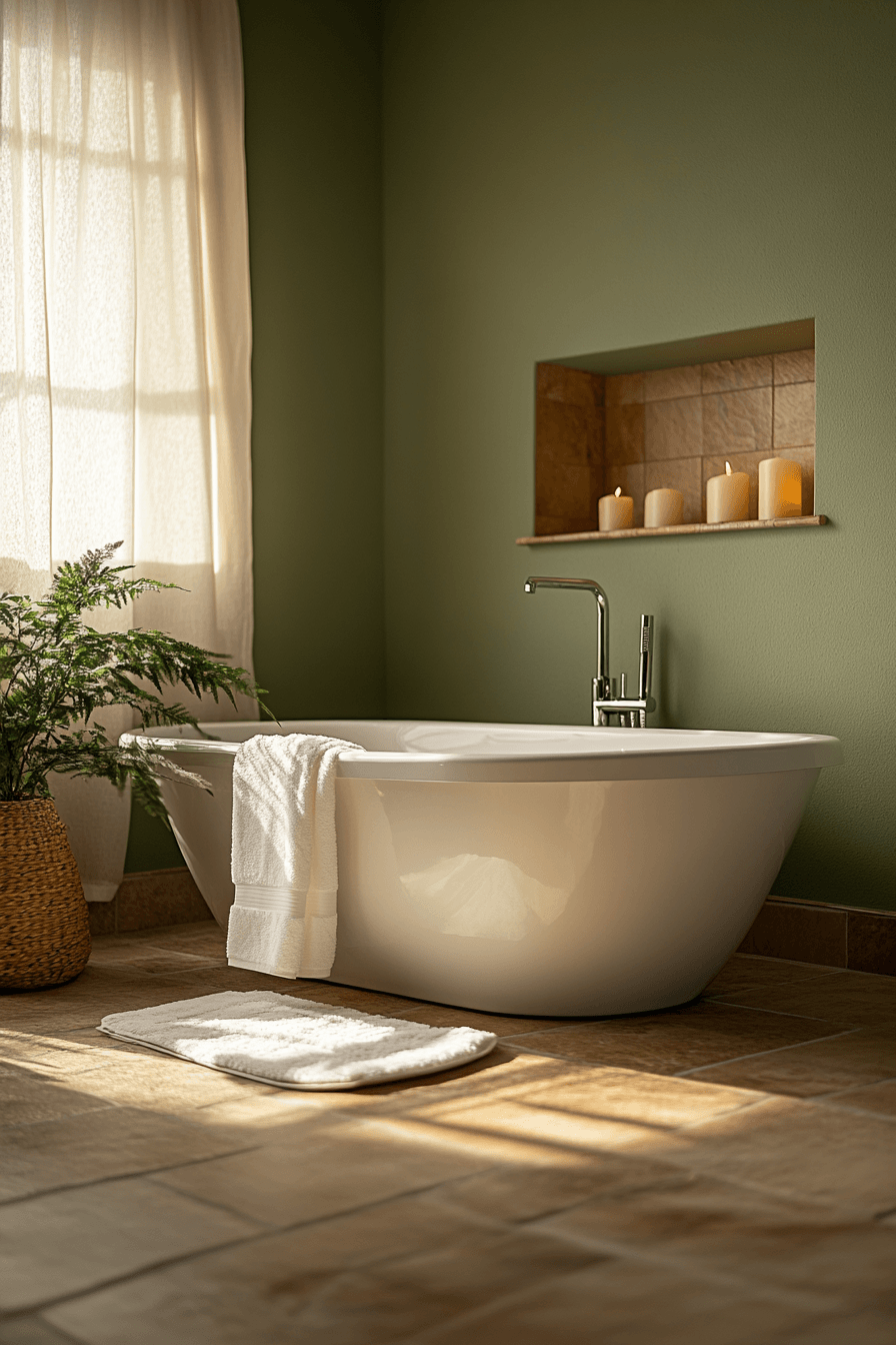 29 Sage Green Bathroom Ideas That Are Absolutely Dreamy and Serene 11 sage green bathroom