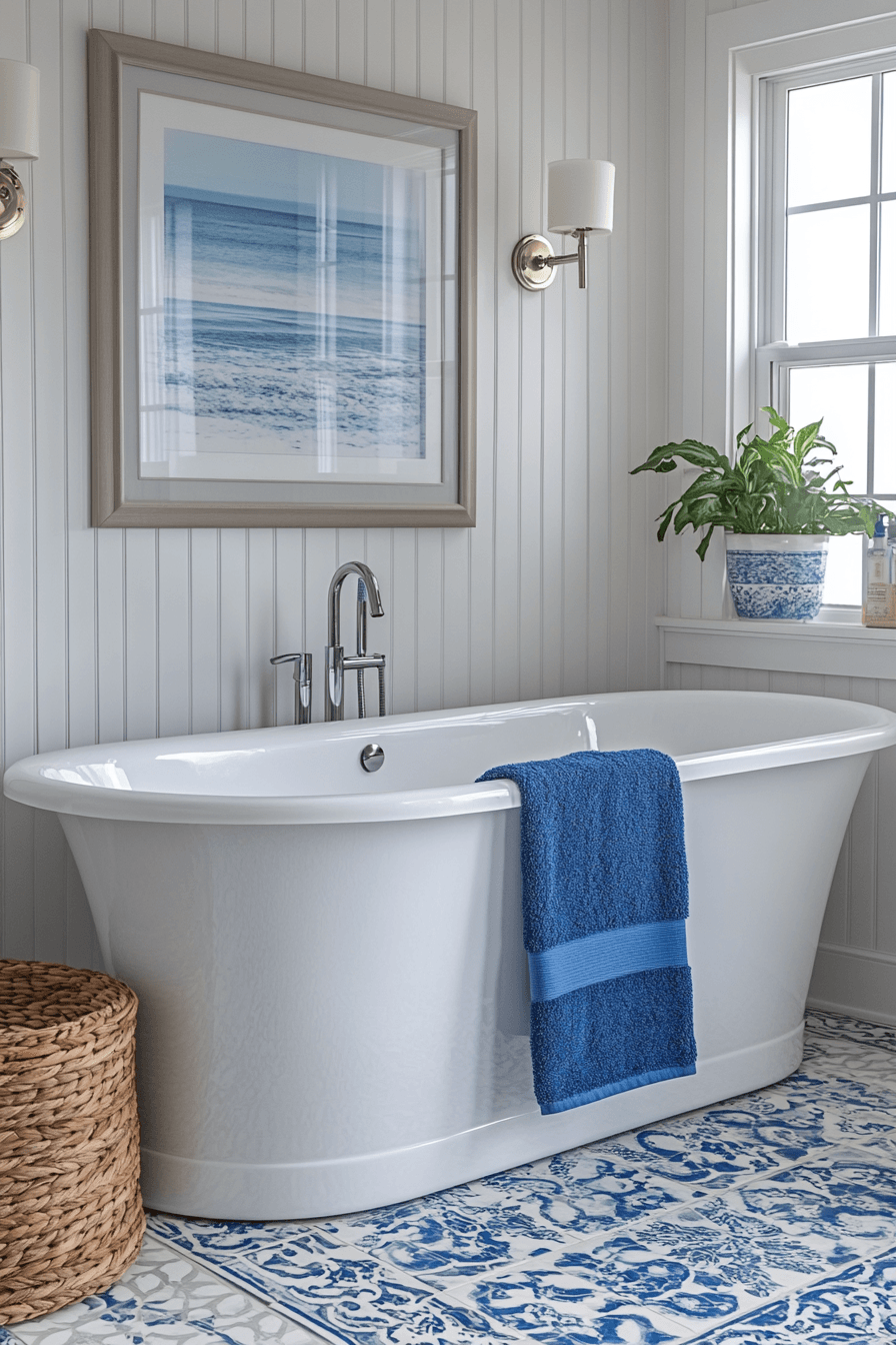 29 Coastal Bathroom Ideas That Make Your Morning Routine Feel Like Vacation 12