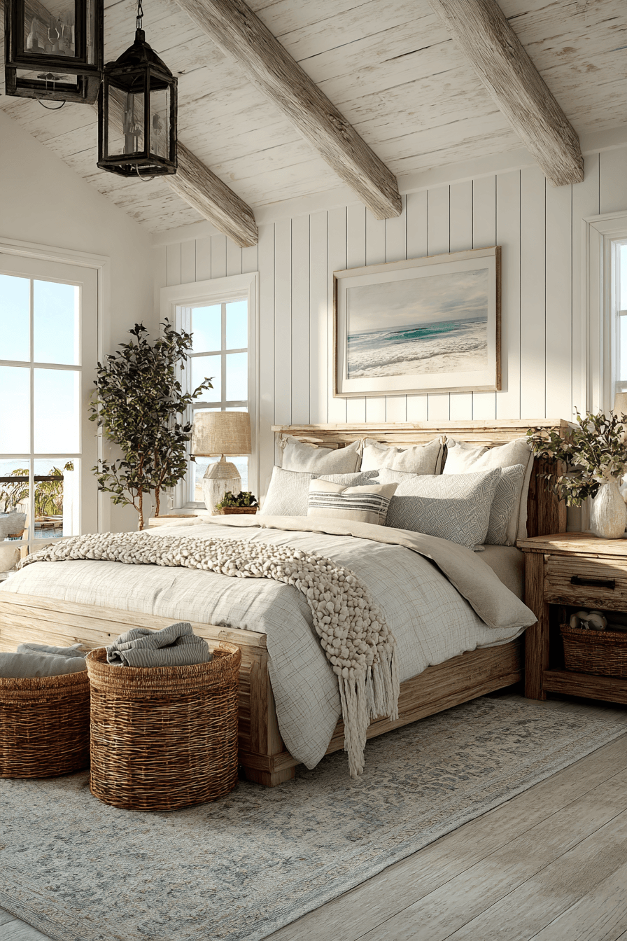 29 Coastal Bedroom Ideas for People Who Want to Sleep by the Sea 12