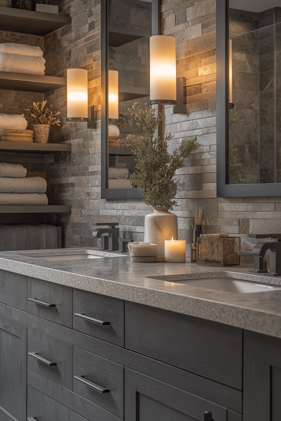 29 Moody Bathroom Ideas That Are Dark, Dramatic, and Totally Addictive 12
