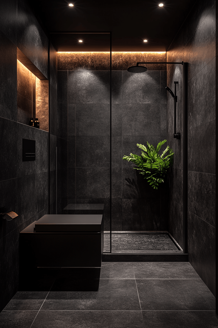 27 Dark Bathroom Ideas That Are Moody, Bold, and Absolutely Stunning 12 dark bathroom