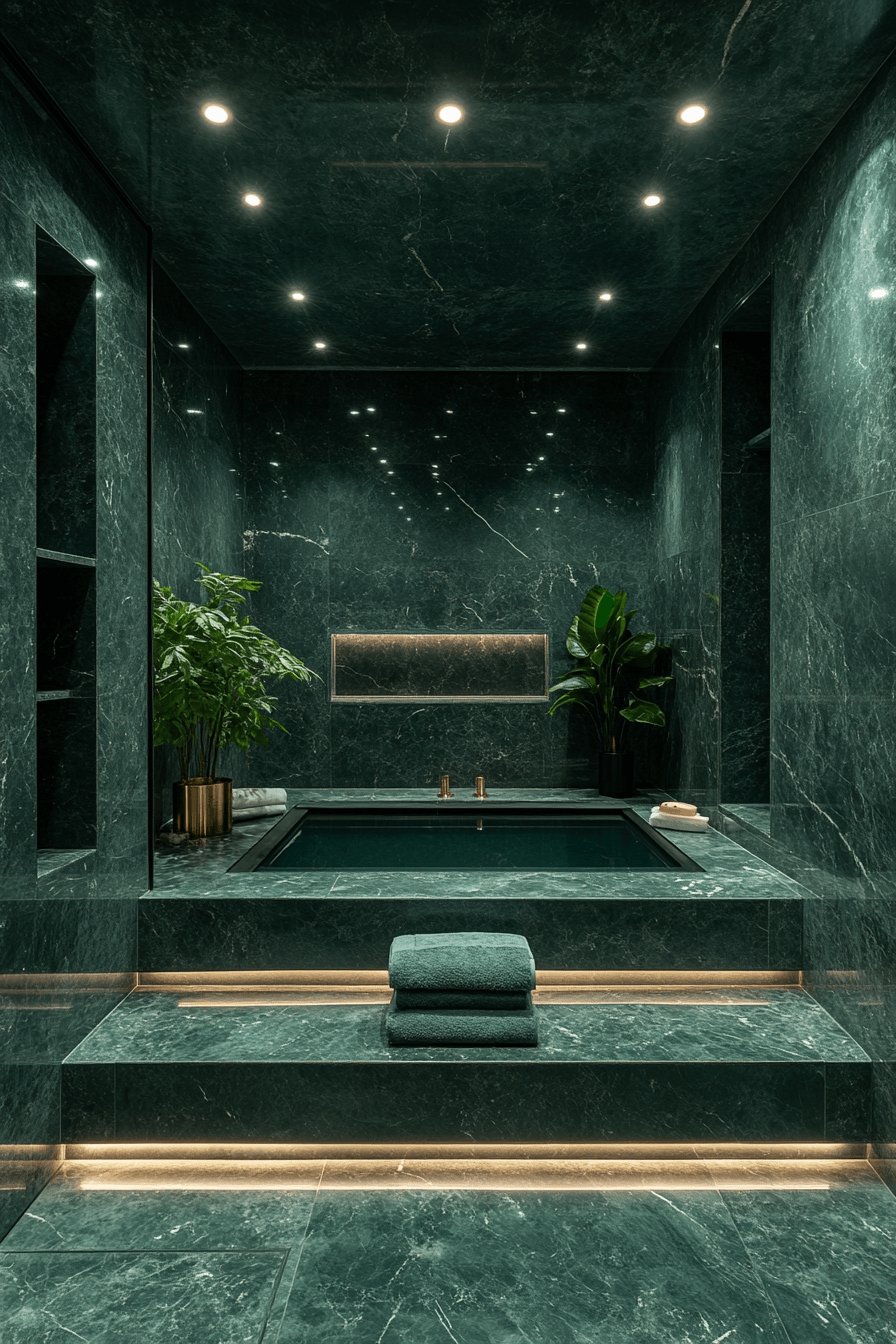 29 Dark Green Bathroom Ideas That Are Dripping With Sophistication 12 dark green bathroom