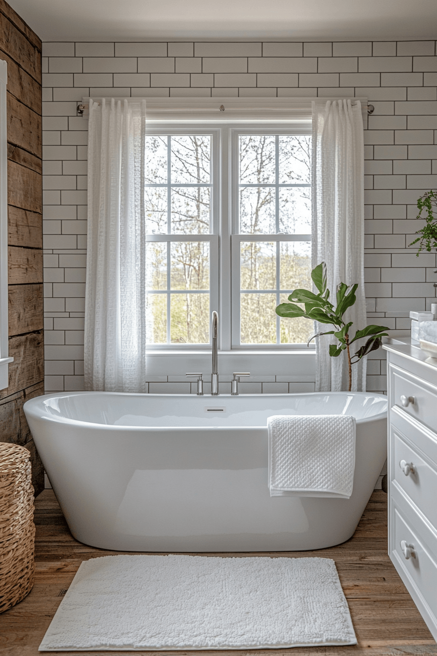 29 Farmhouse Bathroom Ideas That Are Rustic Perfection 13