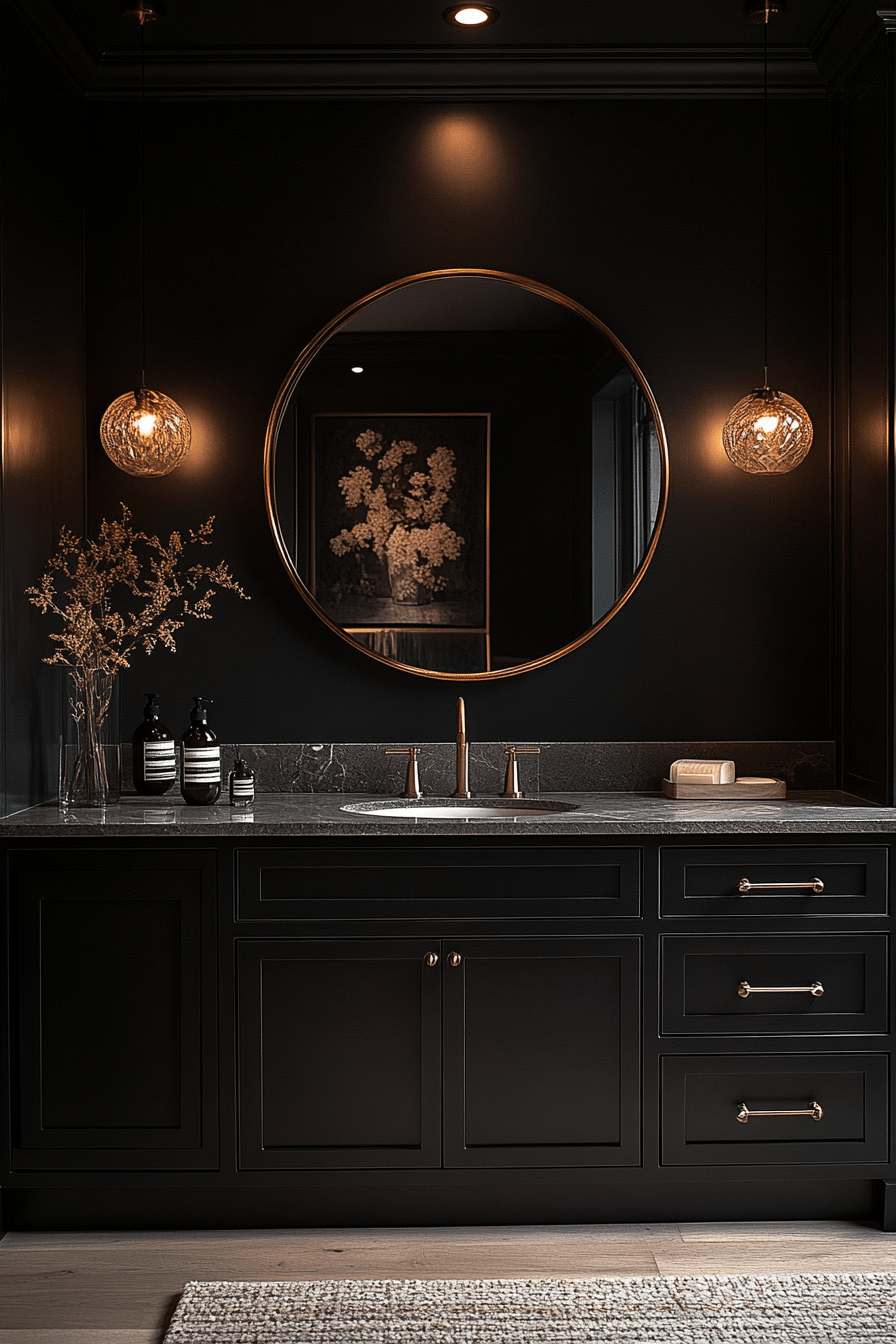 27 Dark Bathroom Ideas That Are Moody, Bold, and Absolutely Stunning 14 dark bathroom
