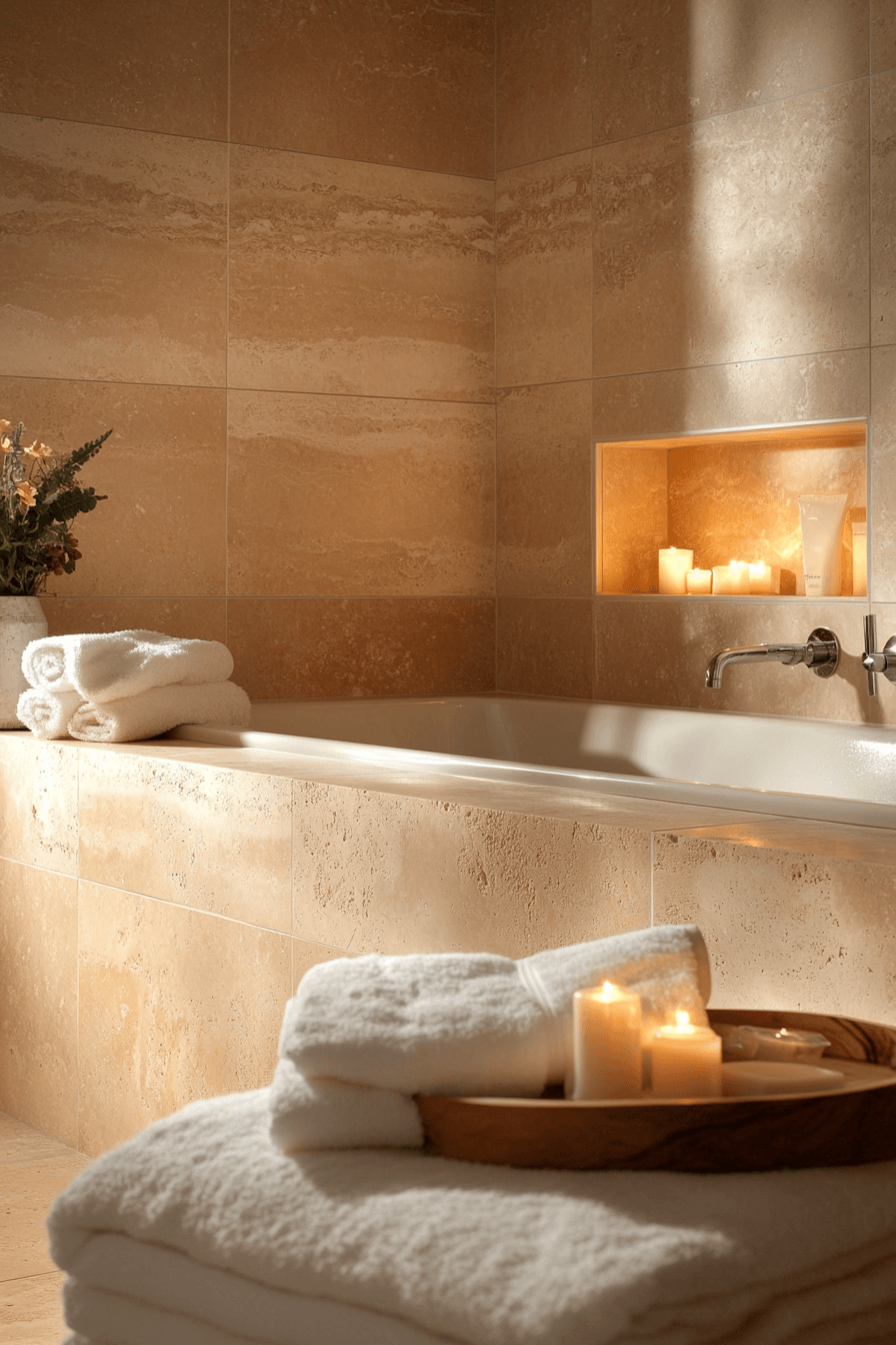 27 Earthy Bathroom Designs That Feel Like a Warm Hug 14 earthy bathroom