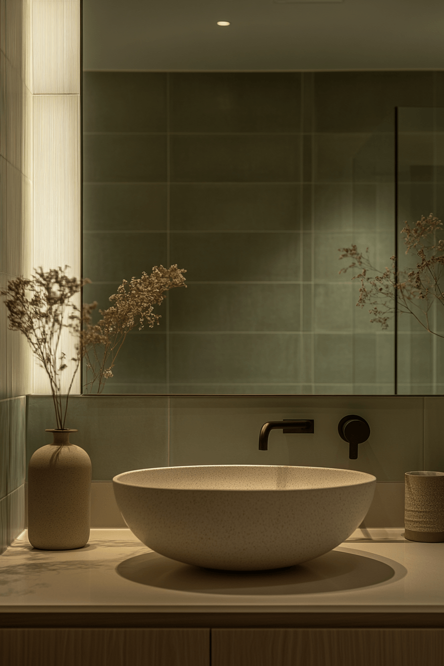 29 Sage Green Bathroom Ideas That Are Absolutely Dreamy and Serene 14 sage green bathroom