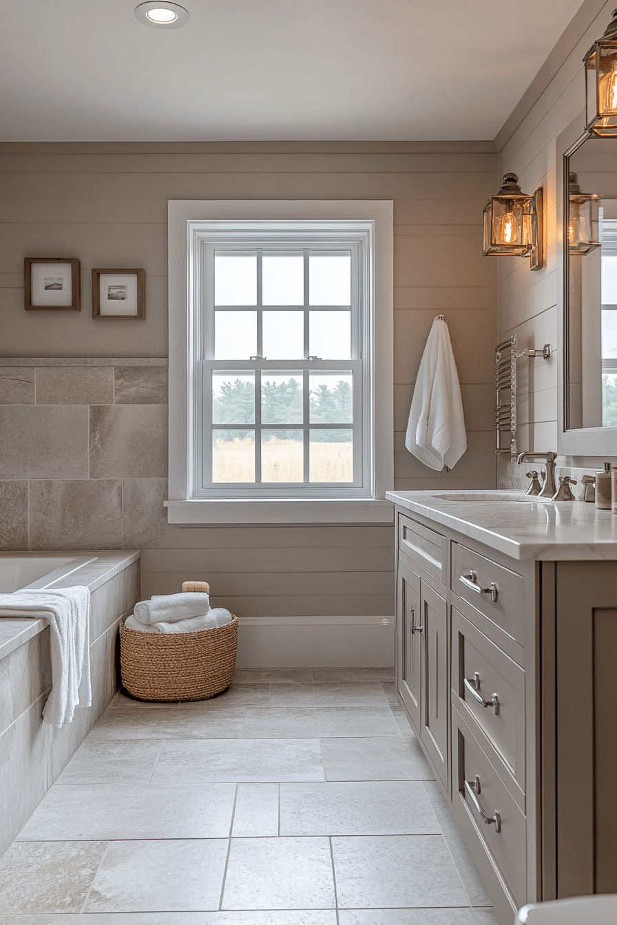29 Farmhouse Bathroom Ideas That Are Rustic Perfection 14