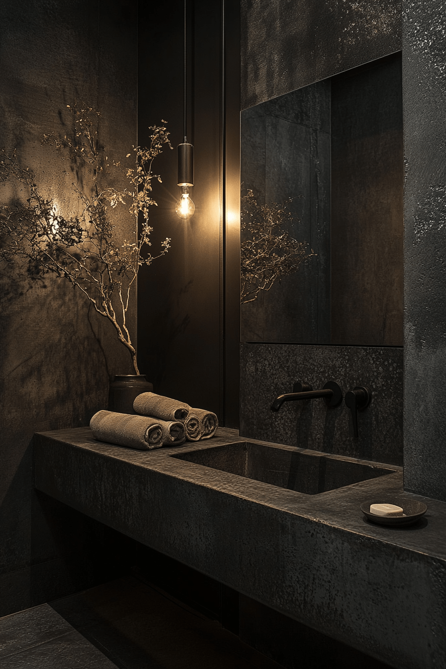 27 Dark Bathroom Ideas That Are Moody, Bold, and Absolutely Stunning 15 dark bathroom