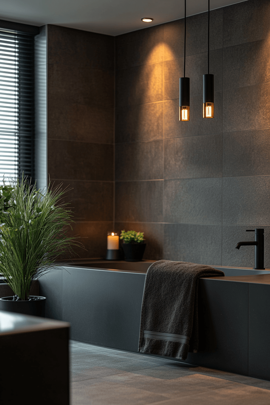 29 Moody Bathroom Ideas That Are Dark, Dramatic, and Totally Addictive 15