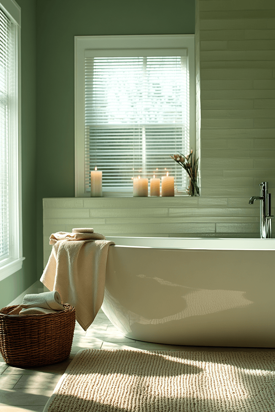 29 Sage Green Bathroom Ideas That Are Absolutely Dreamy and Serene 15 sage green bathroom
